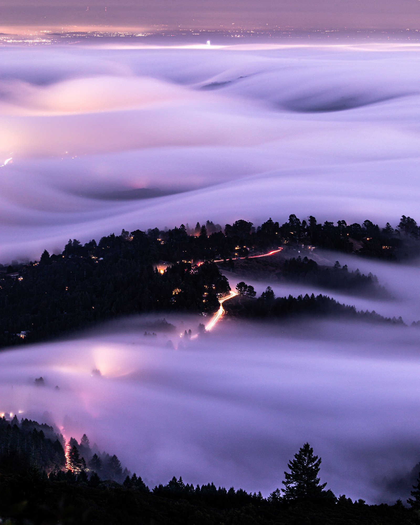 Descargar fondo de pantalla mount tamalpais, cima de montaña, california, ee uu, usa