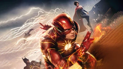 The Flash Racing Against Time with Batman and Supergirl in a DC Adventure