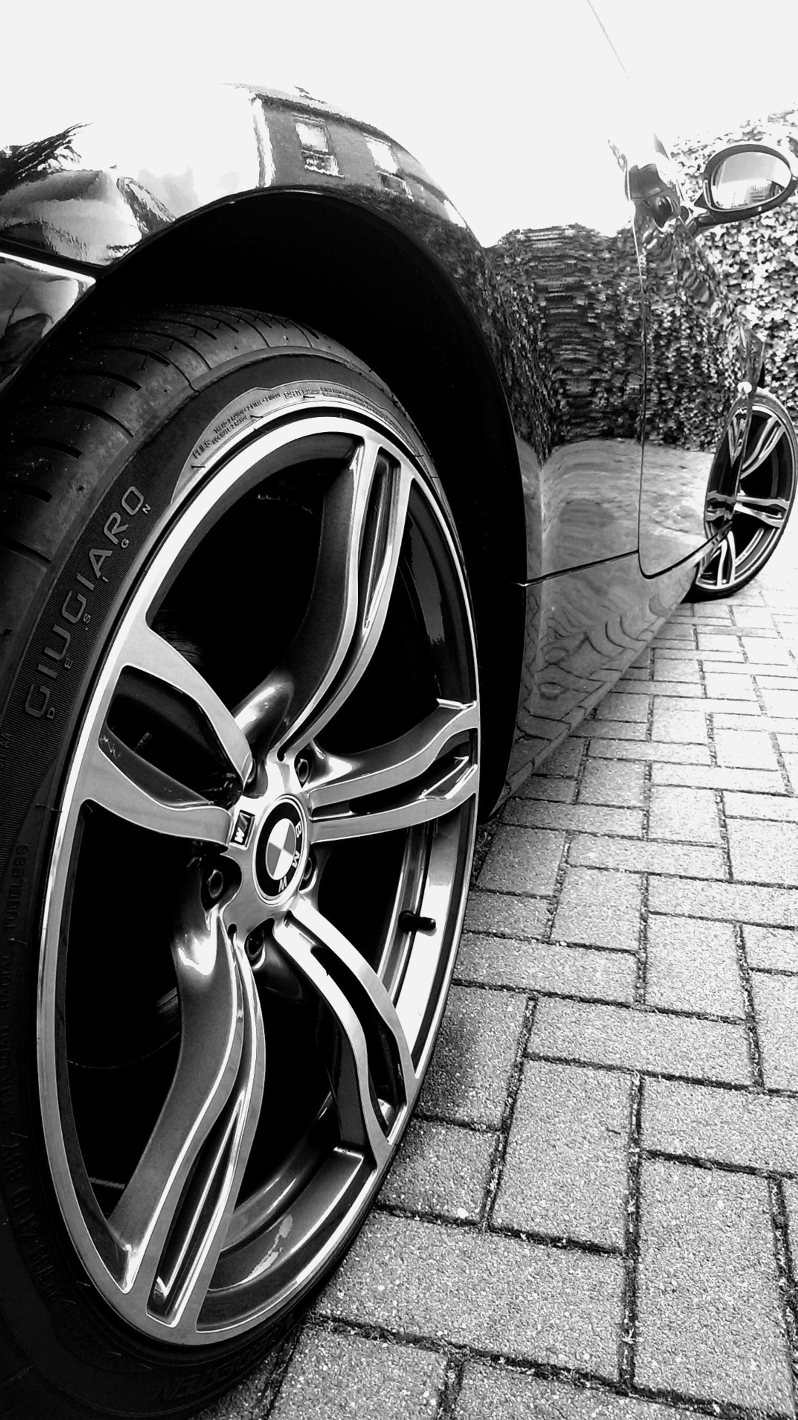 Lade 19 inch, schwarz weiß, bmw, bmw e92, auto Hintergrund herunter