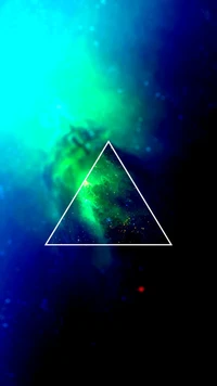 4k, black, blue, dreieck, galaxy wallpaper