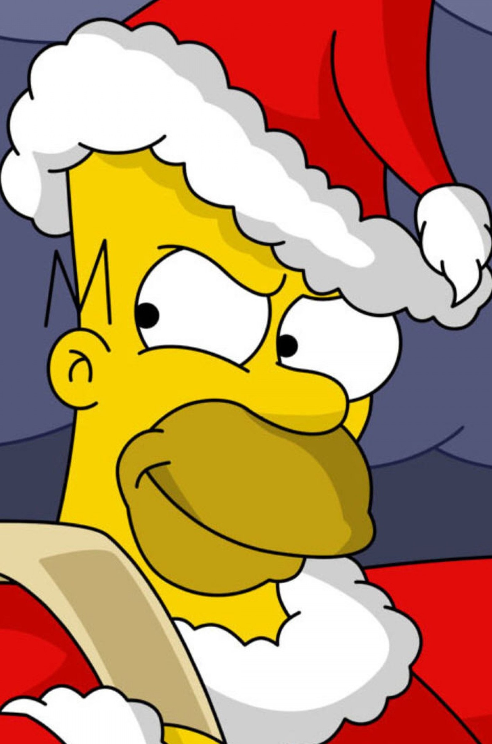 Simpsons christmas wallpapers - the simpsons christmas wallpapers (holidays, homer, new, santa, simpsons)