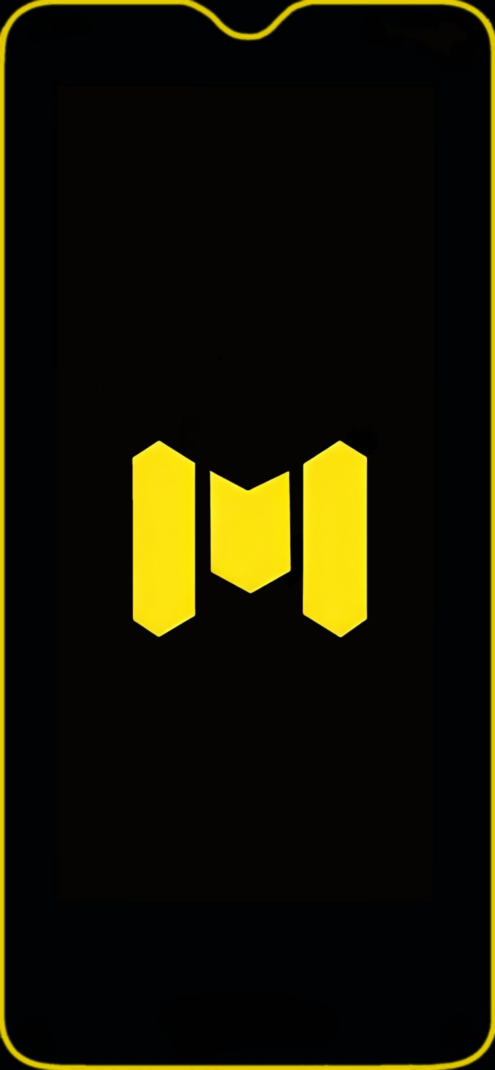 A yellow and black logo with two yellow rectangles (amarillo, call of duty, call of duty mobile, call of duty walpapers, fist)