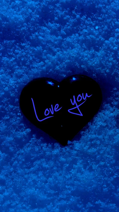 Love You: A Heartfelt Message in a Winter Wonderland