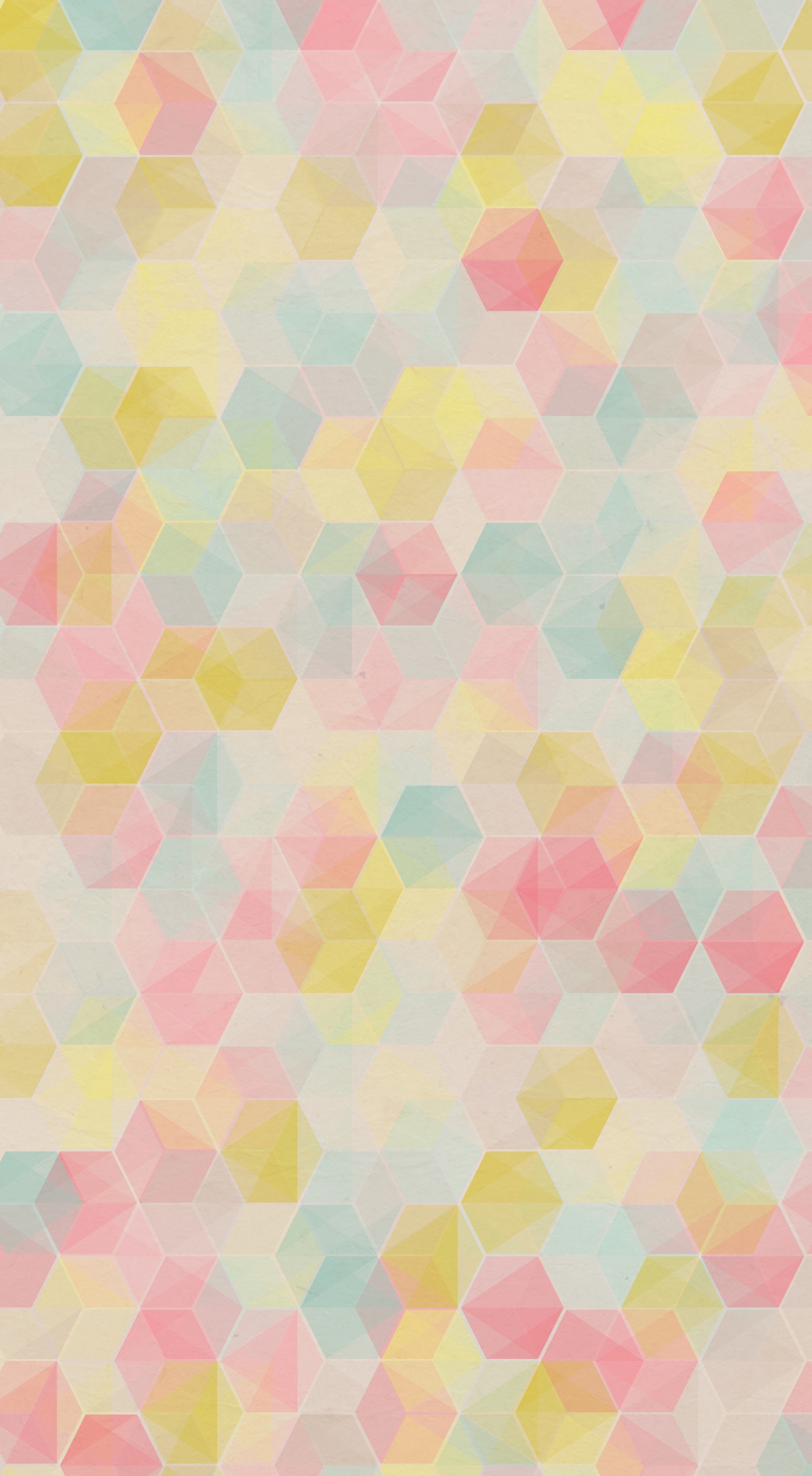 A close up of a colorful geometric pattern with a white background (abstract, candy, flat, pastels, pattern)