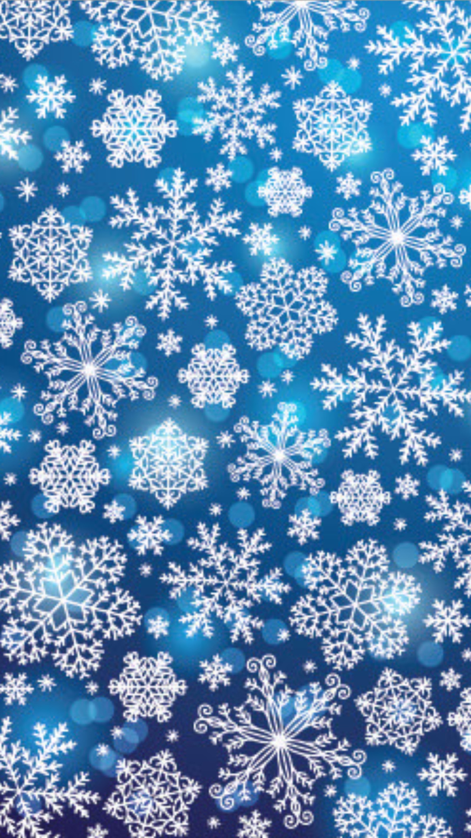 A blue background with snowflakes and stars (snow, snow flakes, christmas)