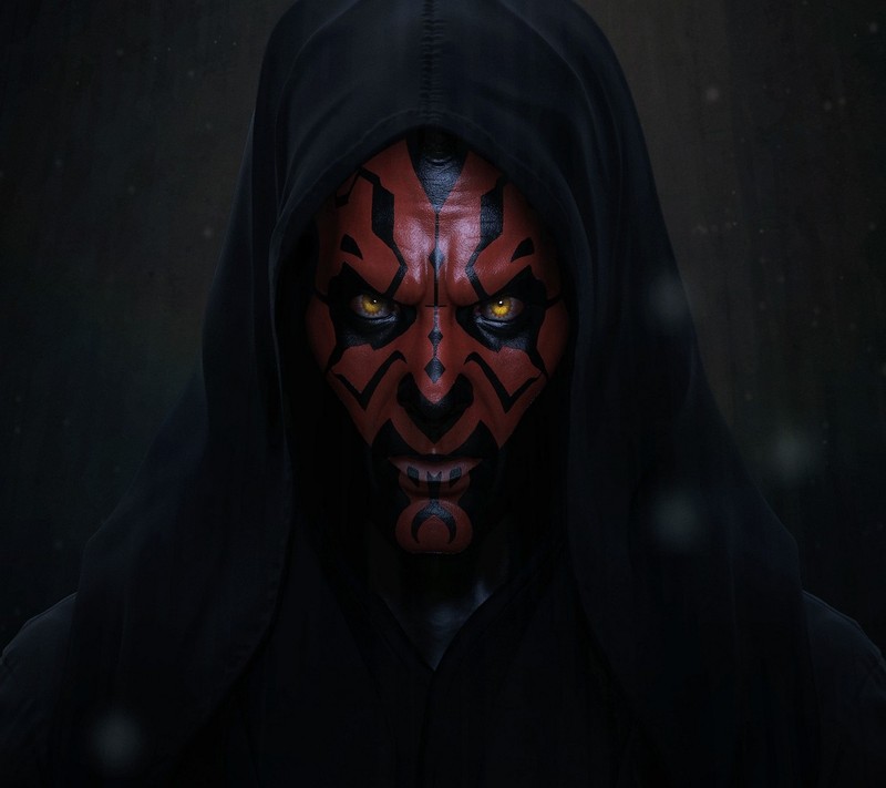 Дартс мол в черной робе и капюшоне (abej, beograd, дарт мол, darth maul, ситх)