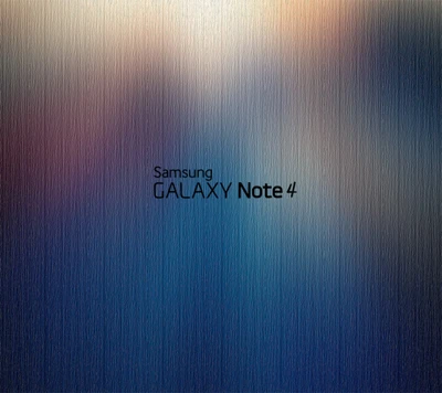 Logotipo do Samsung Galaxy Note 4 em um fundo gradiente