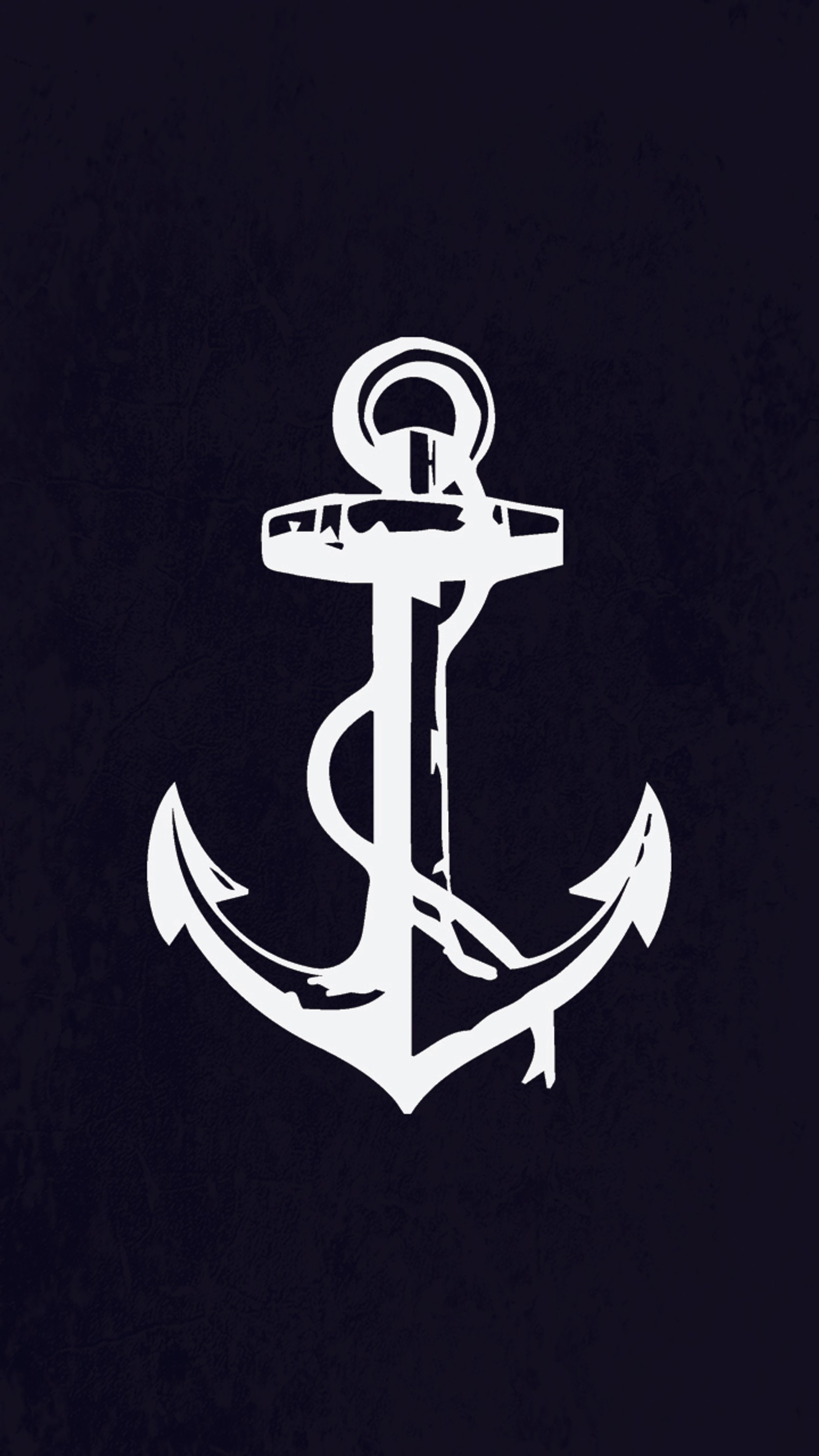 A close up of a white anchor on a black background (black, love)