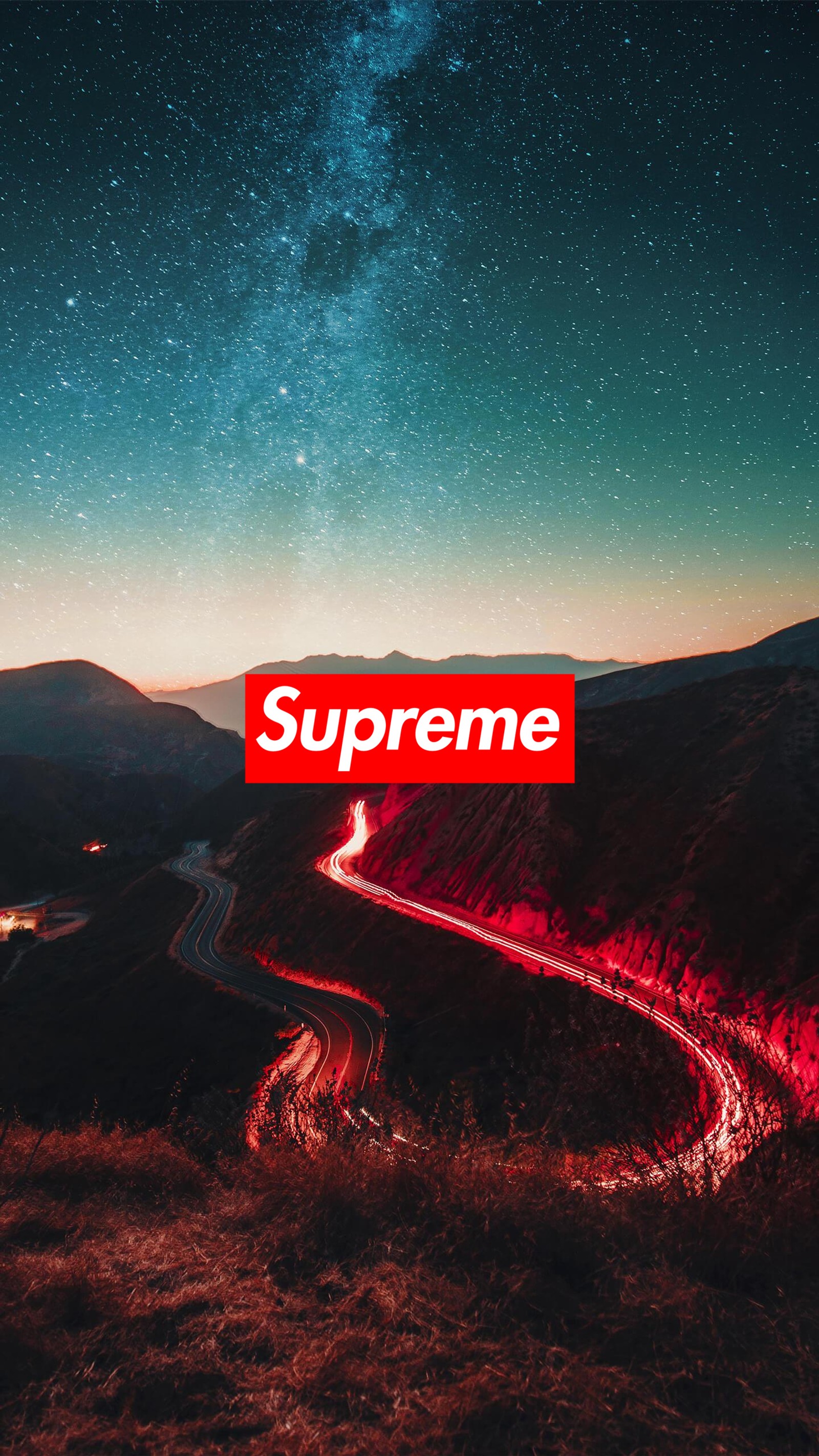 Supreme iphone-hintergründe (marken, galaxie, logos, nacht, rot)