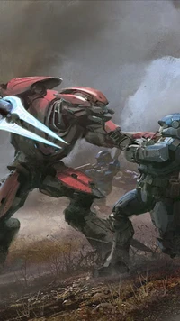 Epic Clash: Spartan vs. Elite in a Halo Battlefield