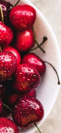 cherry, red, food, natural foods, fruit wallpaper