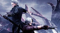 devil may cry 5, videospiel, vergil, dante