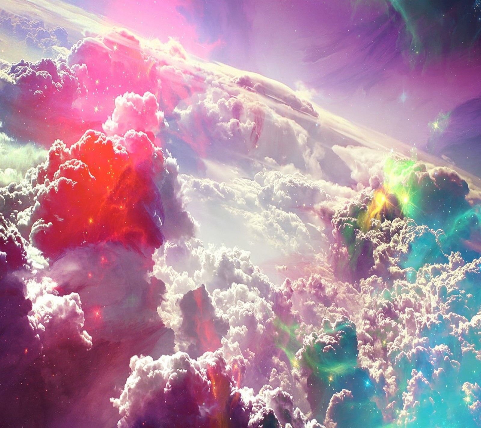 cloud, color, sky, space, star wallpaper