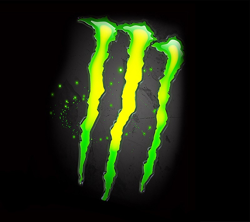 Логотип monster energy на черном фоне (энергия, monter)