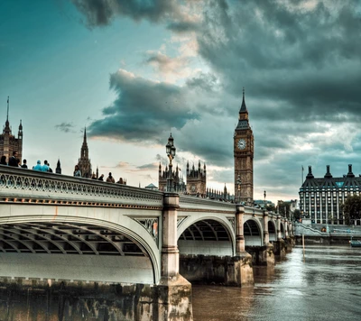 Big Ben y las Casas del Parlamento al anochecer, Londres