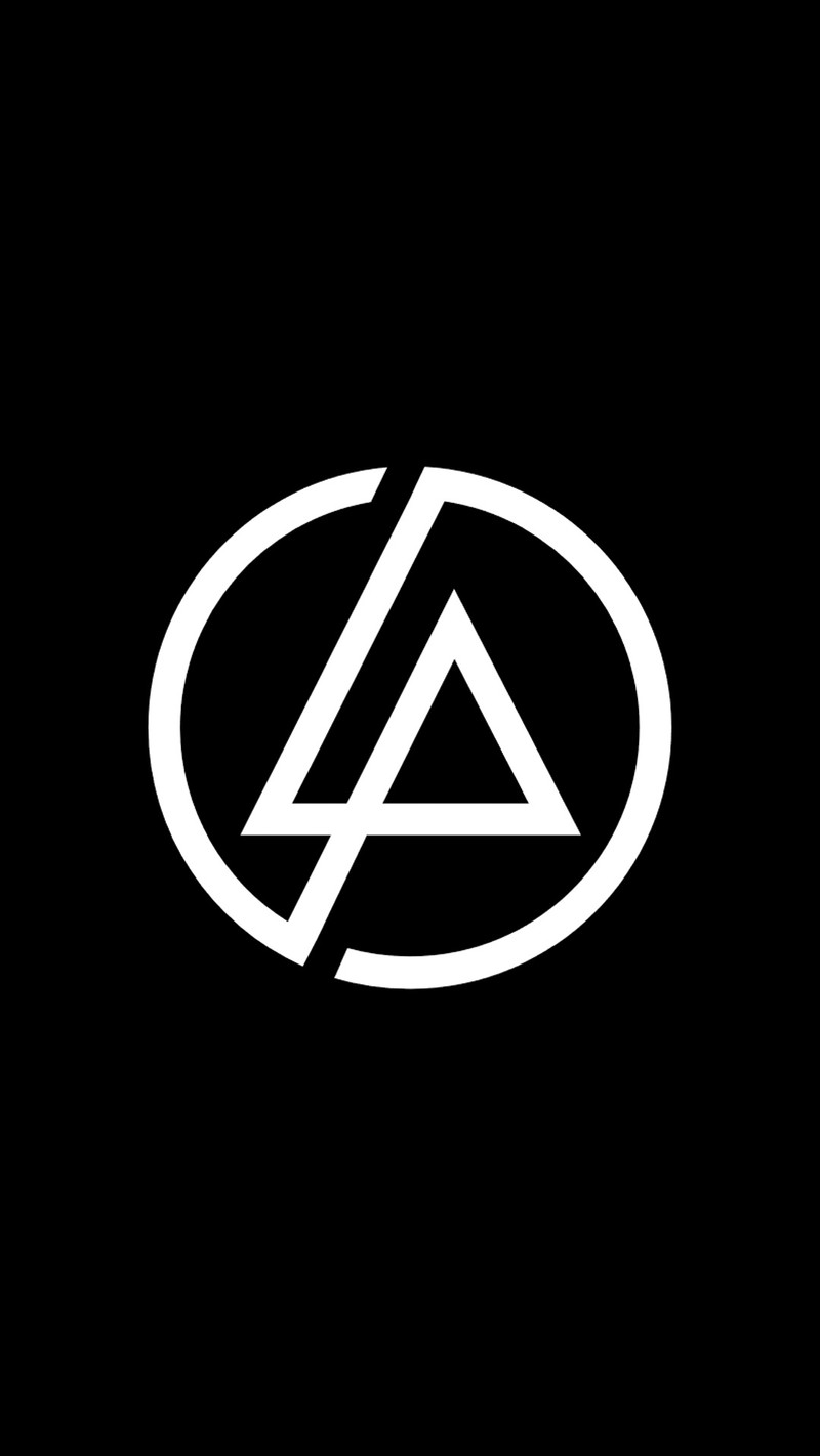 Белая буква а на черном фоне (linkin park, linkinparklogo)