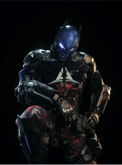 aka arkham knight, kapuze, rot