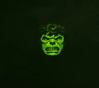 Furious Hulk: Iconic Comic Character in Vivid Green