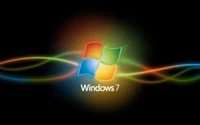 Windows 7 Logo with Vibrant Light Effects