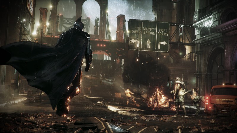 Батман арк арк в темном рыцаре (бэтмен аркхем найт, batman arkham knight, batman, батман происхождение аркхема, пугало)