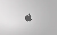 Monochrome Apple Logo on Sleek Background