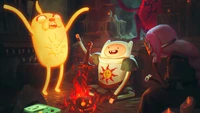 adventure time, fin, jake, cartoon, dark souls