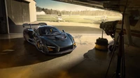 2020 McLaren Senna by Novitec in a Hangar Setting