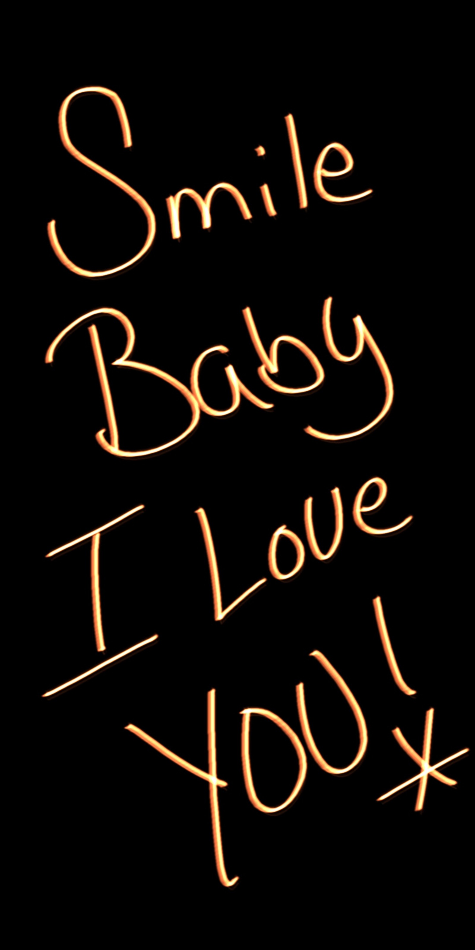 baby, i love you, smile, writing Download Wallpaper