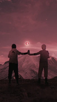 Naruto and Sasuke: A Bond Beyond the Rinnegan Moon