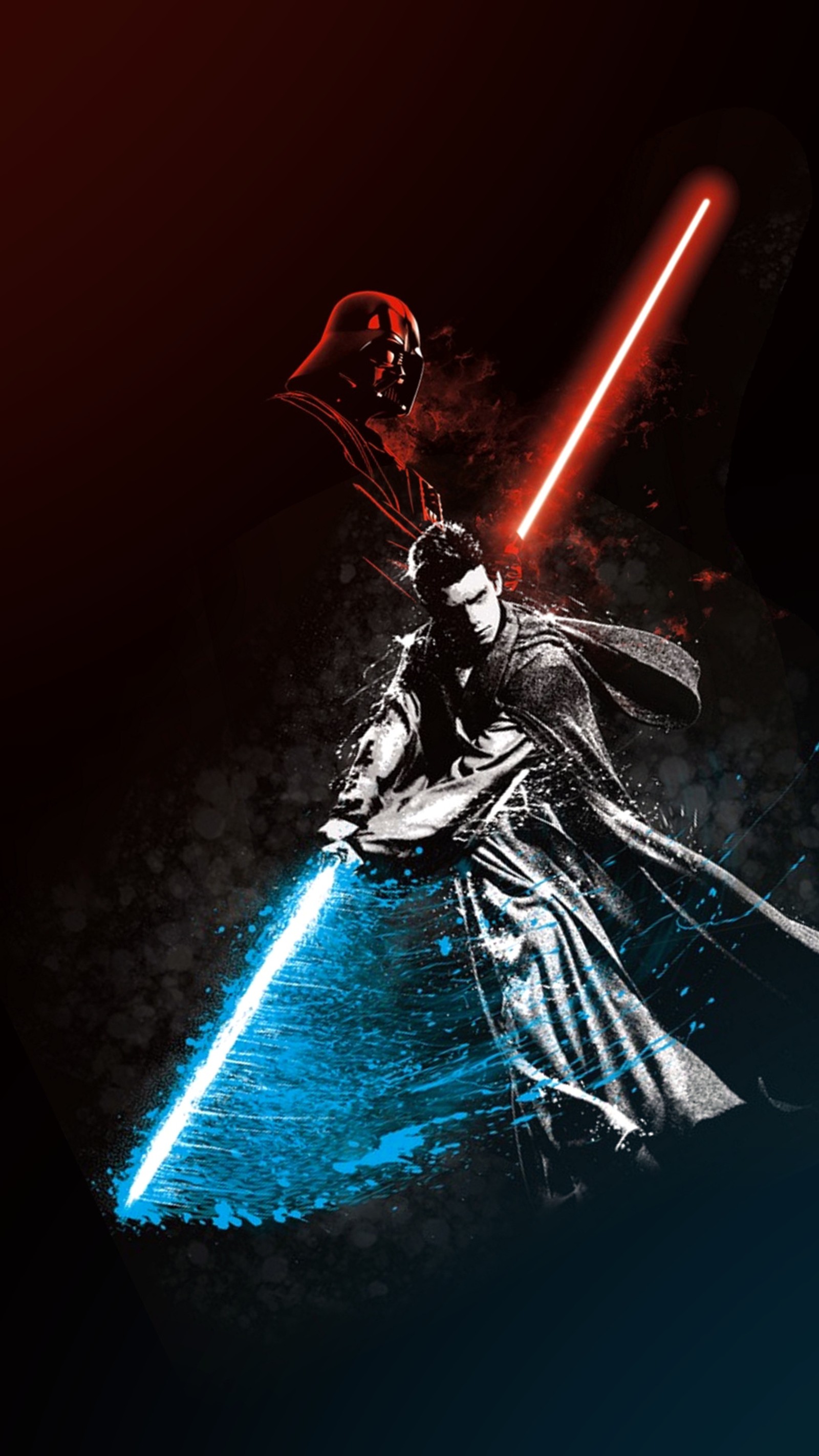 Star wars-poster mit darth vader und lichtschwert (anakin, dunkel, darth, star wars, starwars)