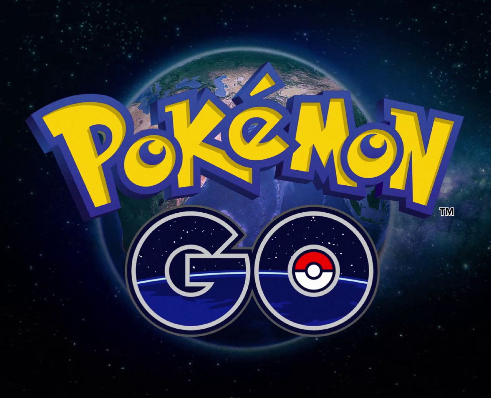 Logotipo de pokemon go com um planeta ao fundo (anime, jogo, ir, htc, pikachu)