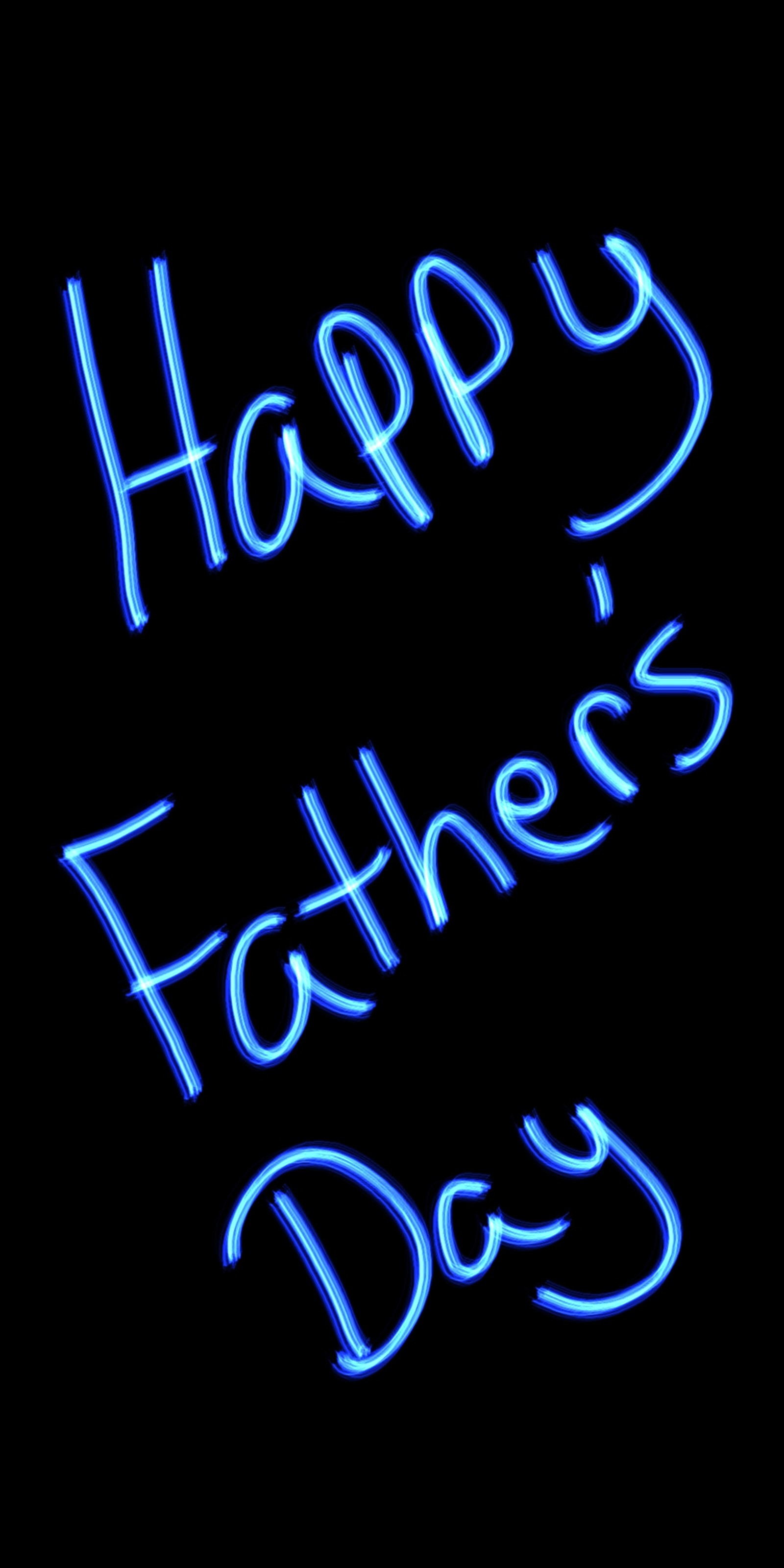 Arafed image of a neon sign that says happy father's day (dad, fathers day, love, saying, writing)