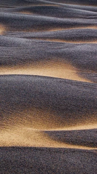 Ondas douradas de areia do deserto