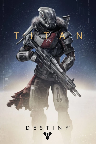 Guardião Titã de Destiny 2, armado e pronto para a batalha.