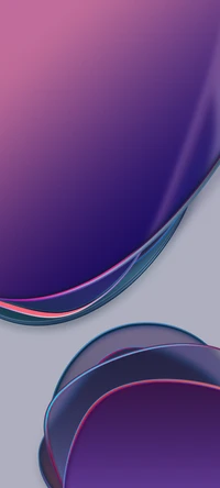 Diseño abstracto de gradiente vibrante con tonos de púrpura, magenta y azul eléctrico, inspirado en el OnePlus 8T.