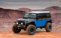 Jeep Wrangler Off-Road Concept in Rugged Landscape