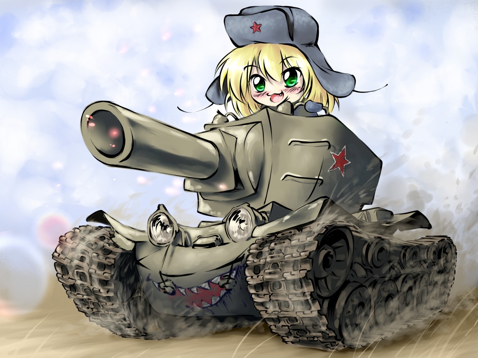 Téléchargez le fond d'écran chibi, illustration, film, char, world of tanks