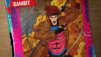 Gambit em ação: cena do desenho X-Men '97