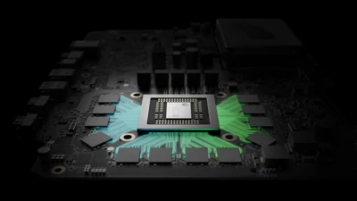 Arquitectura interna de Microsoft Xbox One S con CPU y circuitos