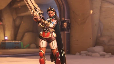 Posture héroïque d'Illari dans Overwatch 2