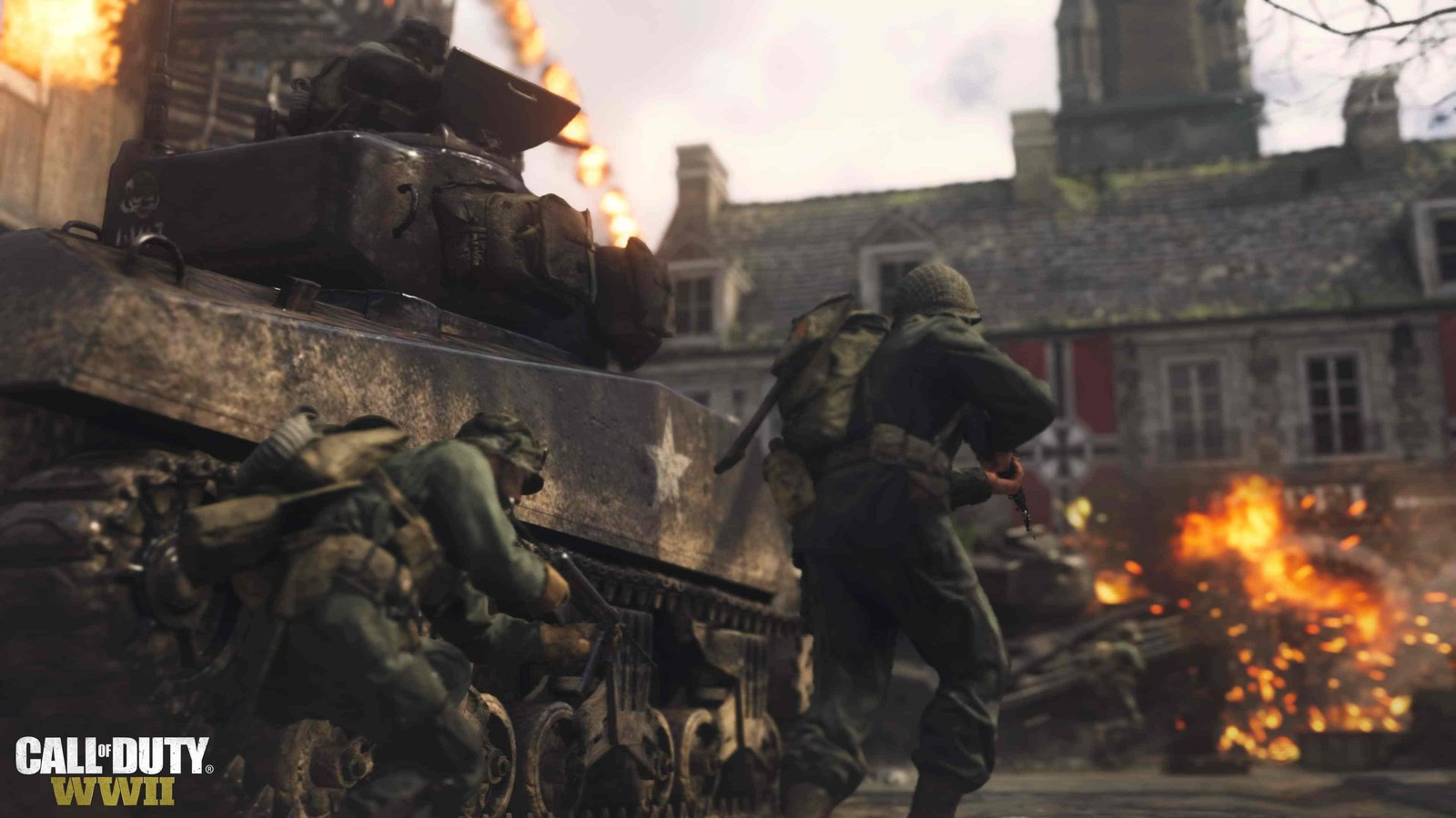 Lade call of duty wwii, call of duty world at war, mehrspieler videospiel, activision, pc game Hintergrund herunter