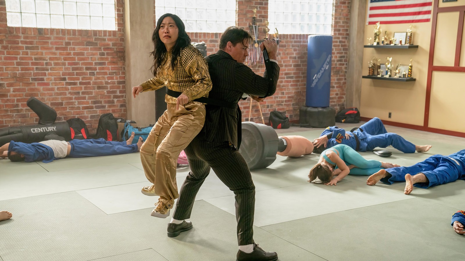 Lade jackpot, awkwafina, john cena, film Hintergrund herunter