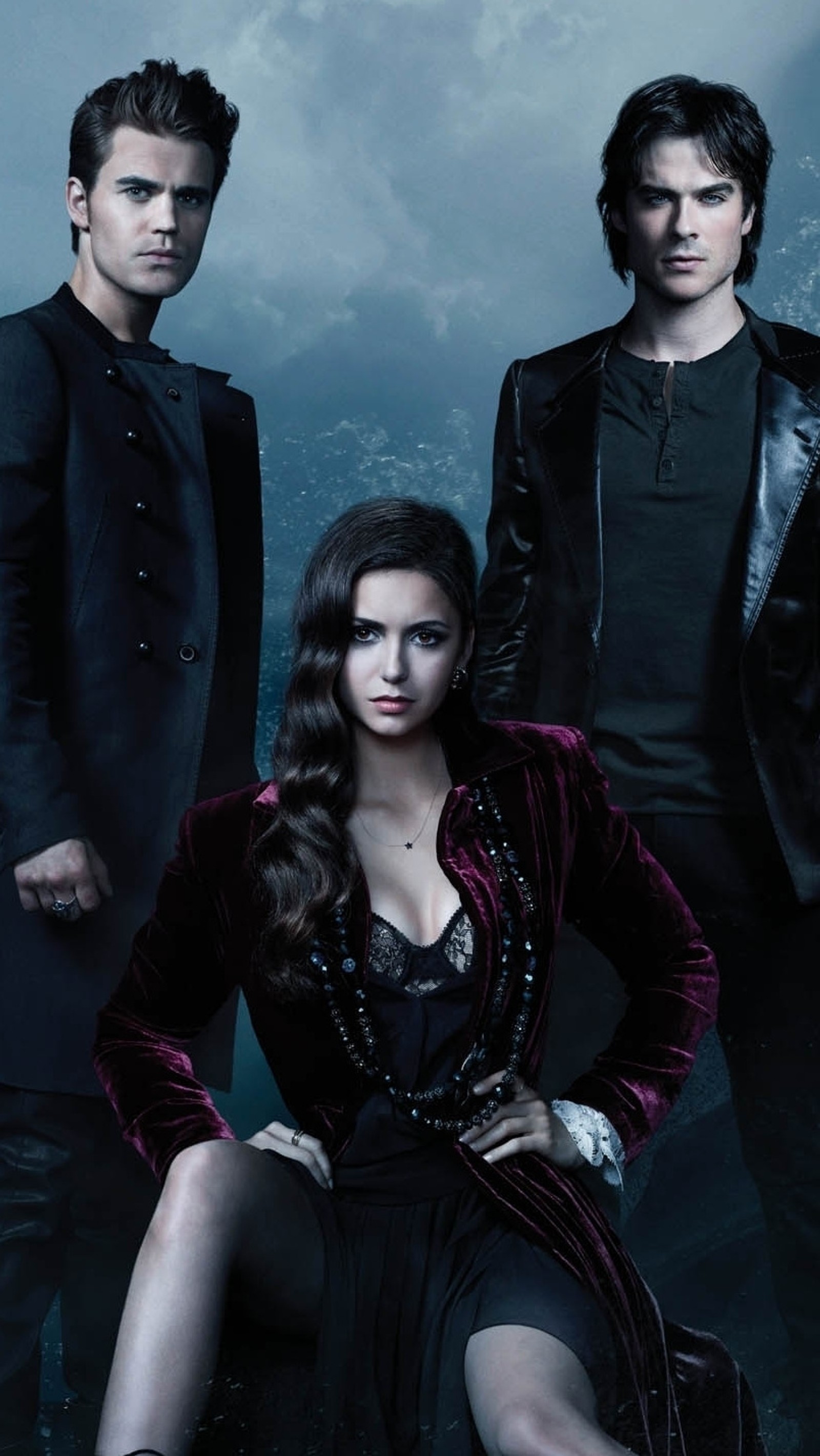 Baixar papel de parede catherine, damon, elena, stefan, vampiro