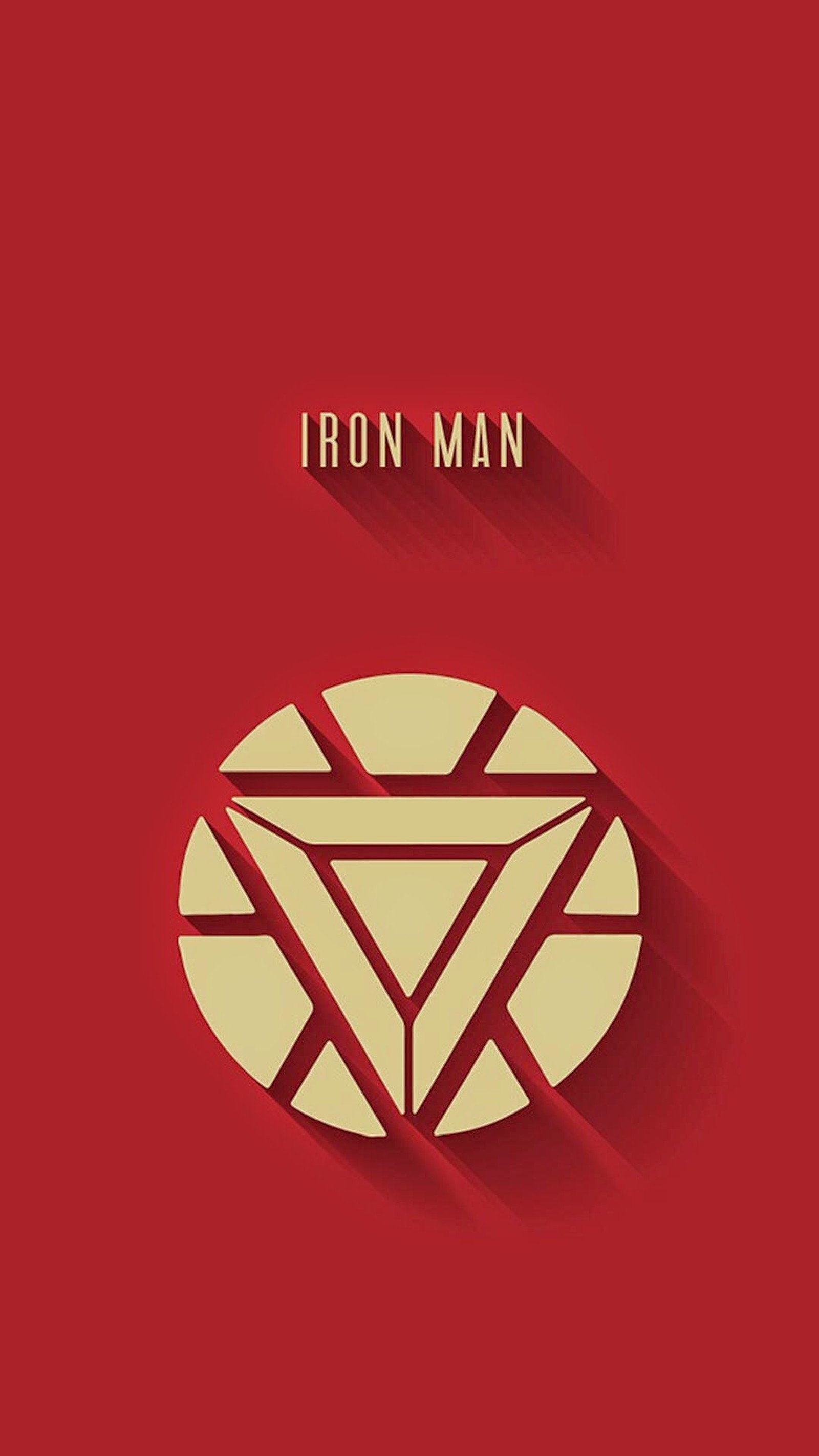 Ein minimalistisches poster von iron man (superheld)