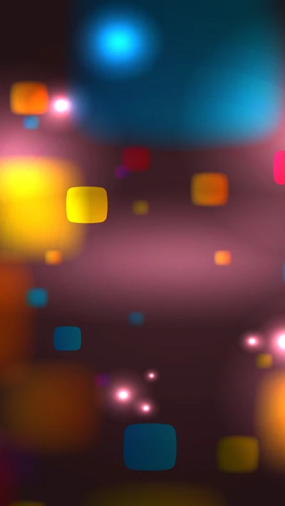 Colorful Abstract Squares on a Soft Gradient Background