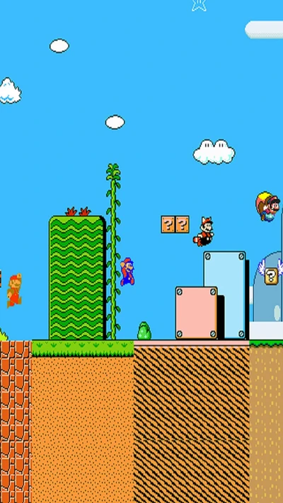 Klassisches Super Mario Abenteuer: Durch ikonische Level springen