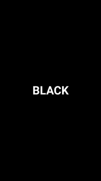 Bold white text reading "BLACK" on a solid black background.