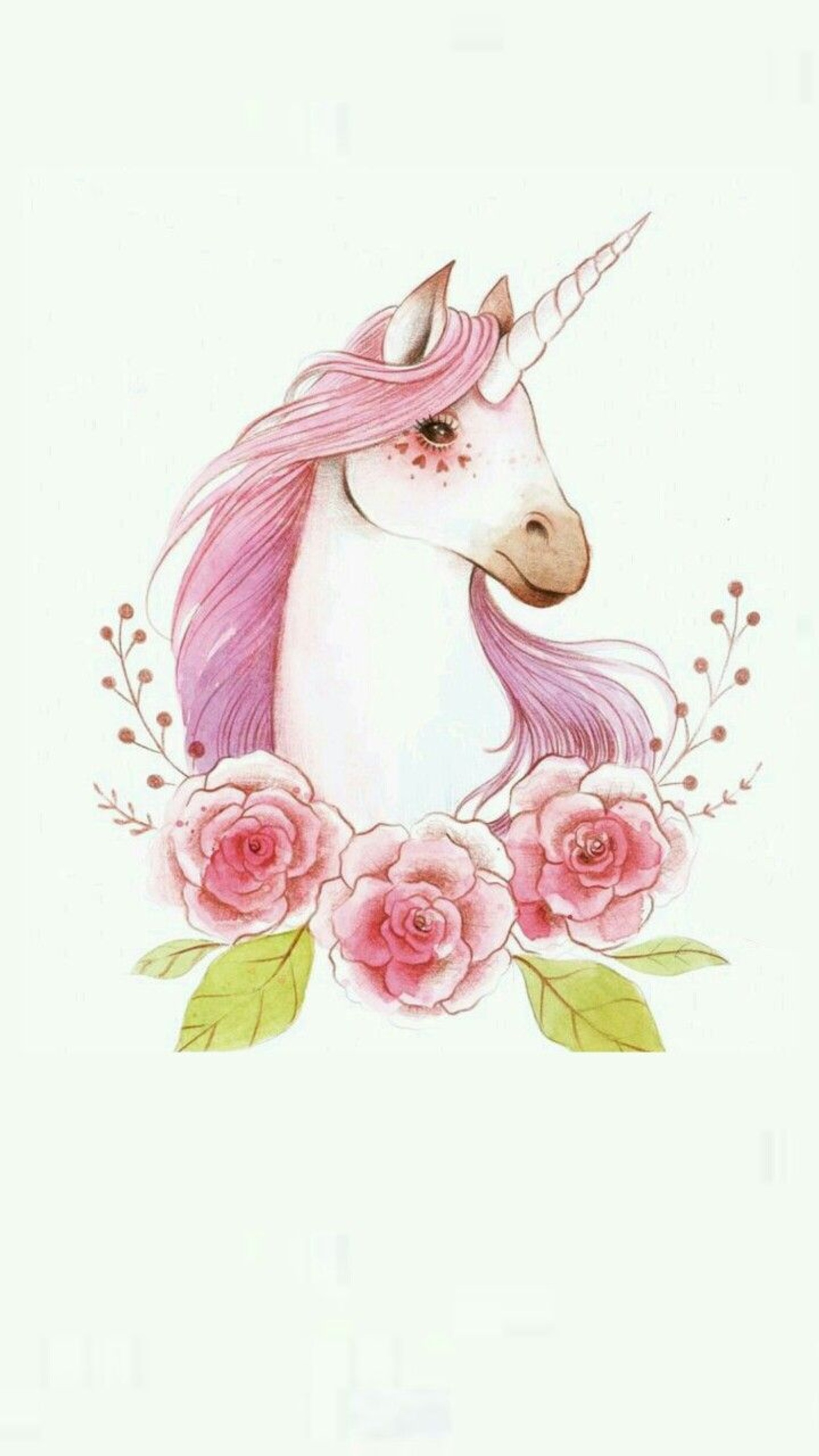 Скачать обои cute unicorn pink, любовь