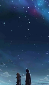 Under a Starry Sky: Kaori and Kousei's Moment