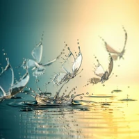 butterfly, splash, water wallpaper